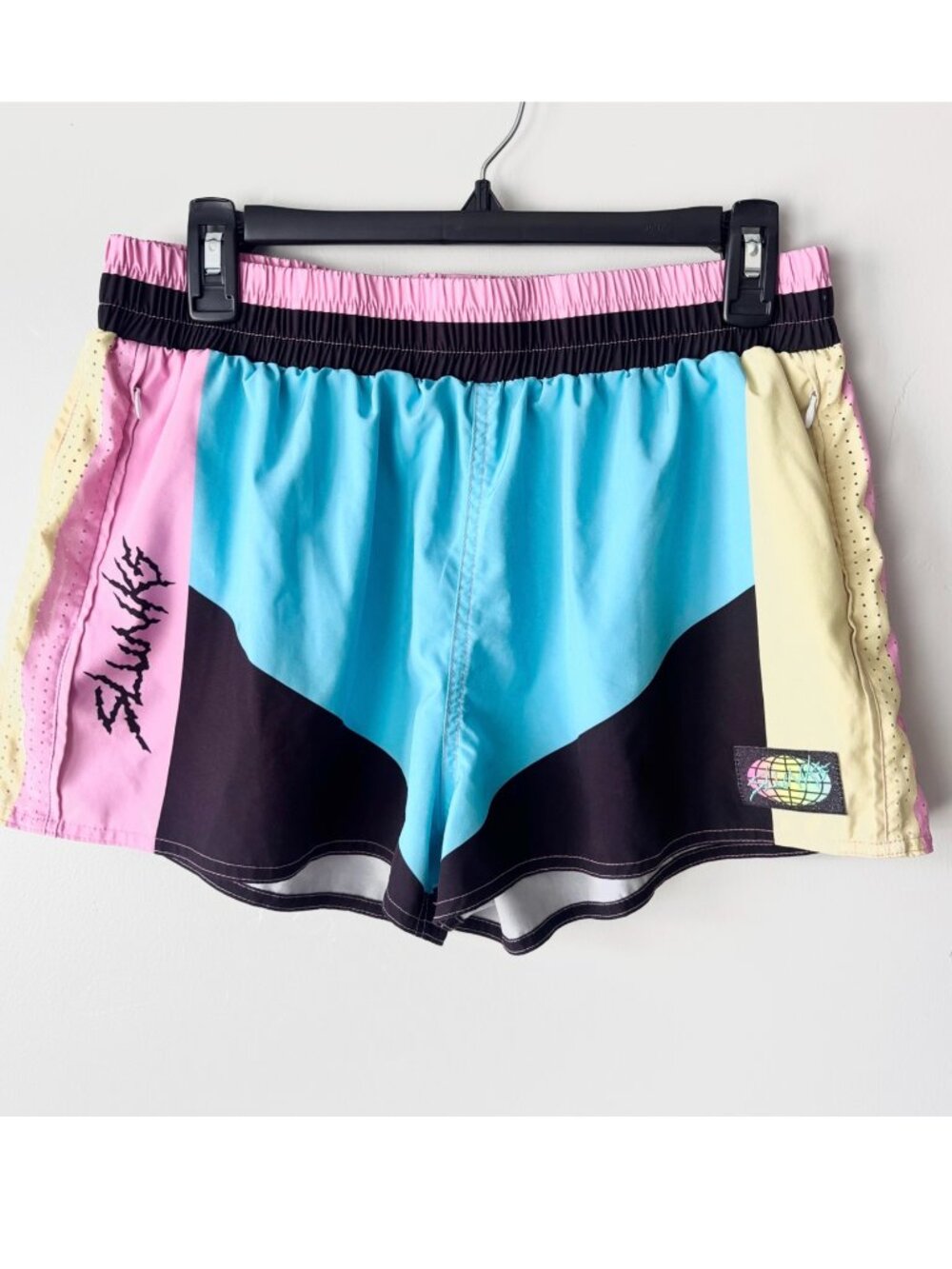 SLUNKS Ski-Doos Swim Trunks Mens Size S Womens Retro 90s Board Shorts Surfcore